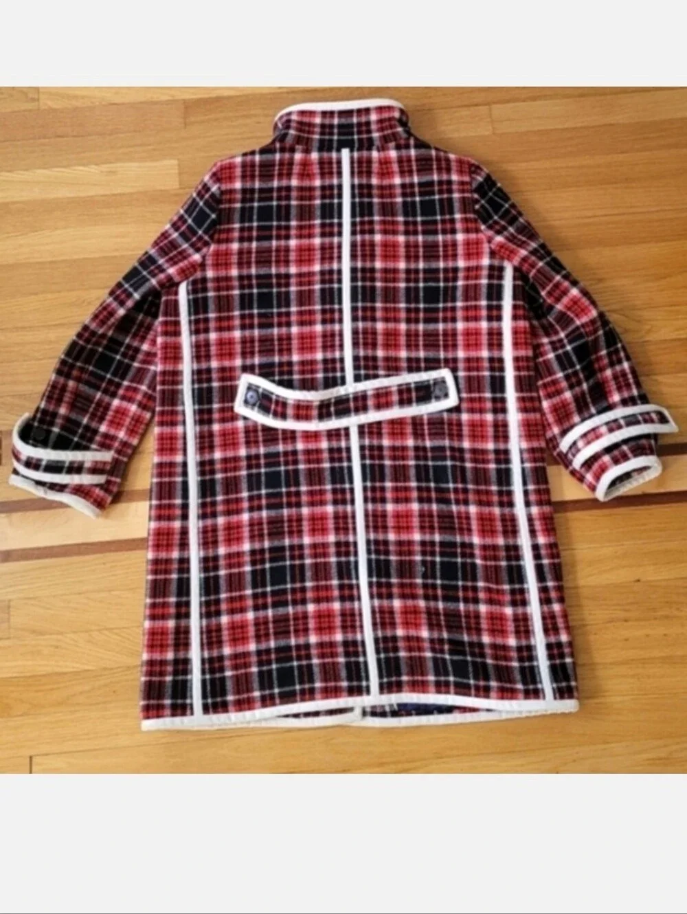 JCREW COLLECTION CAR COAT IN WINTER PLAID ITALIAN STADIUM COAT